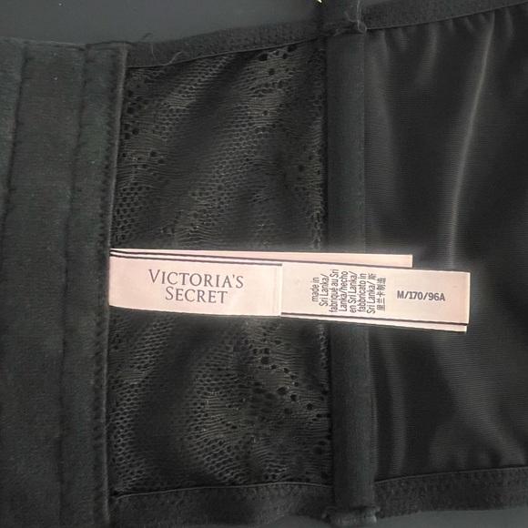 Victoria’s Secret Dream Angels Unlined Lace-Up Corset Top in Black Lace Size M - Picture 3 of 3